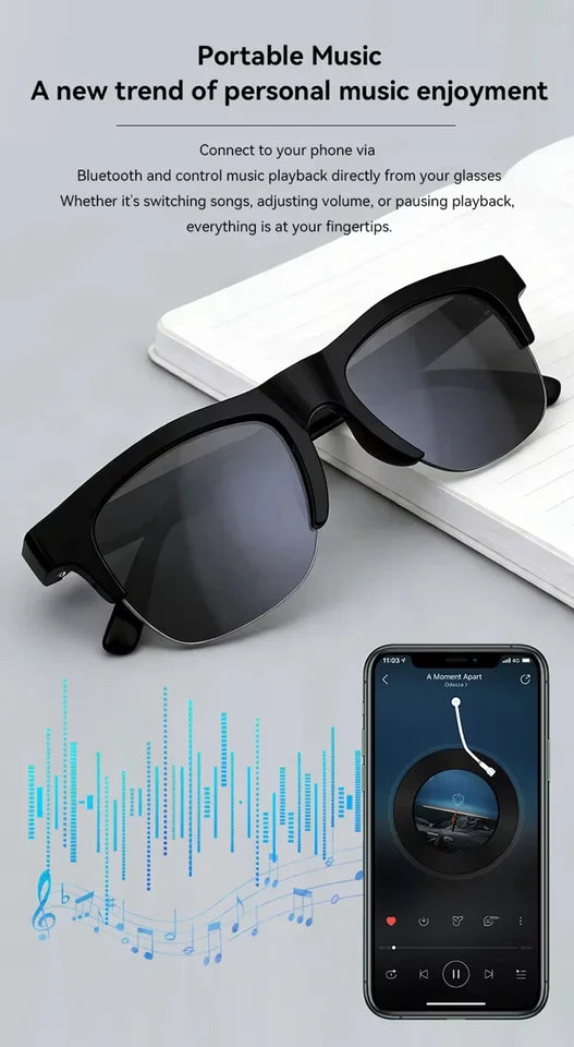 Wireless Smart AI Glasses With Camera & Voice Control