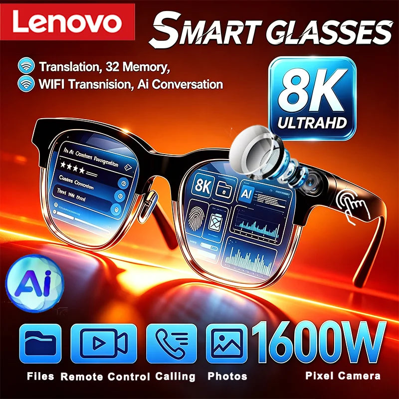 Wireless Smart AI Glasses With Camera & Voice Control