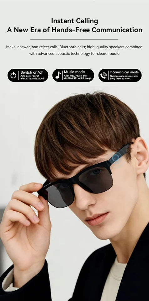 Wireless Smart AI Glasses With Camera & Voice Control